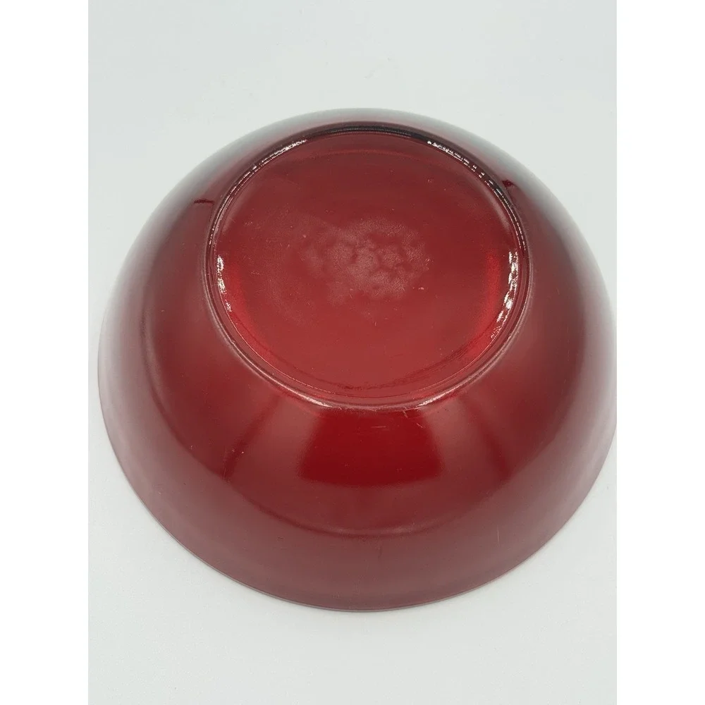 Vintage ROYAL RUBY RED GLASS ROUND‎ 8